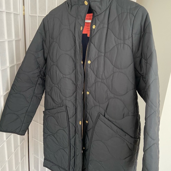 J Crew quilted cocoon puffer with primaloft - Picture 1 of 3